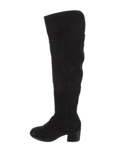 Pre-owned Rag & Bone Suede Boots In Black