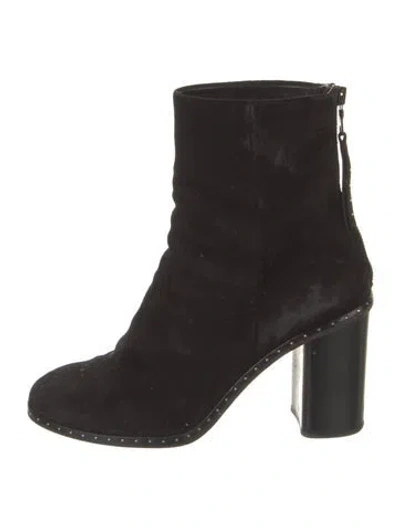 Pre-owned Rag & Bone Suede Boots In Black