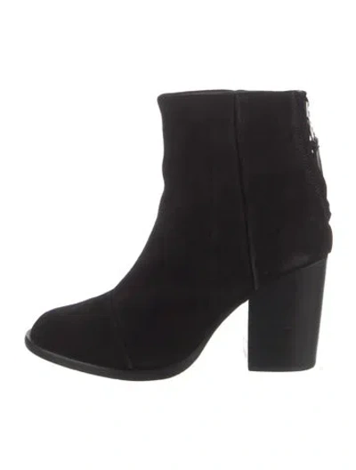Pre-owned Rag & Bone Suede Boots In Black