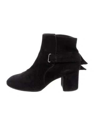 Pre-owned Rag & Bone Suede Boots In Black