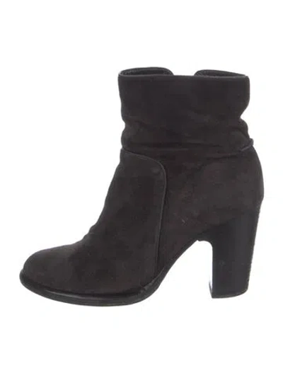 Pre-owned Rag & Bone Suede Boots In Black
