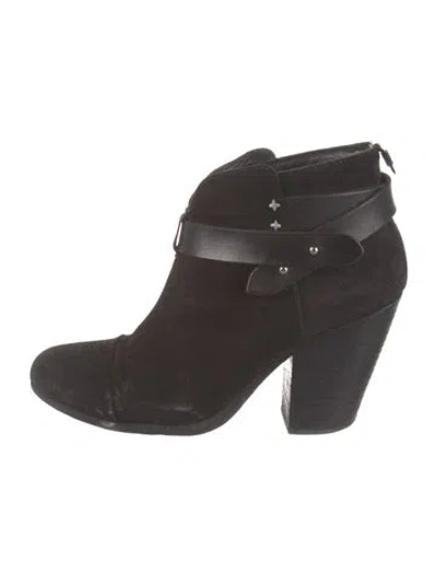 Pre-owned Rag & Bone Suede Boots In Black