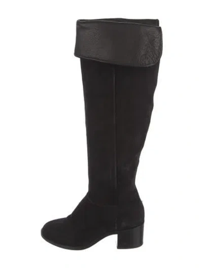 Pre-owned Rag & Bone Suede Boots In Black