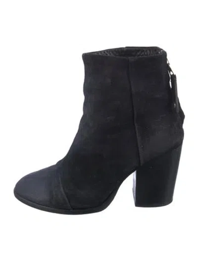 Pre-owned Rag & Bone Suede Boots In Black
