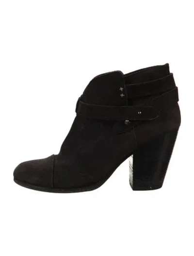 Pre-owned Rag & Bone Suede Boots In Black