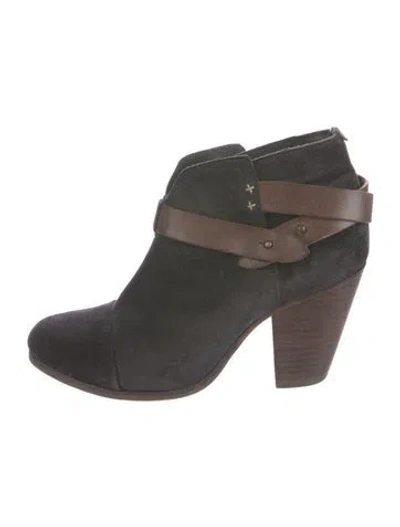 Pre-owned Rag & Bone Suede Boots In Black