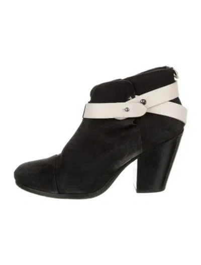 Pre-owned Rag & Bone Suede Boots In Black
