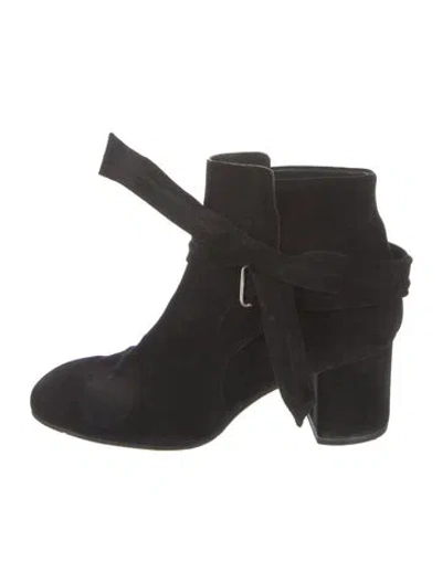 Pre-owned Rag & Bone Suede Boots In Black