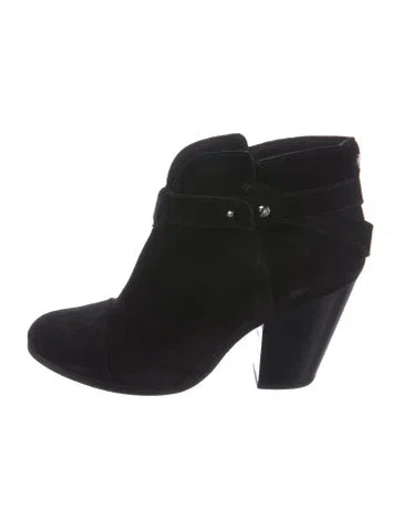 Pre-owned Rag & Bone Suede Boots In Black