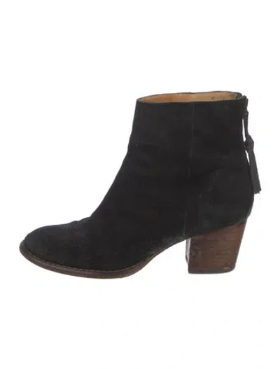 Pre-owned Rag & Bone Suede Boots In Black