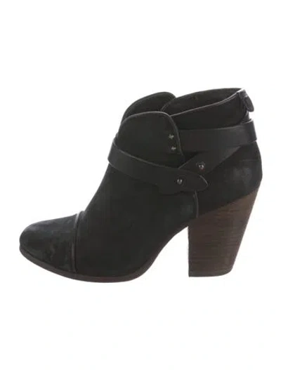 Pre-owned Rag & Bone Suede Boots In Black