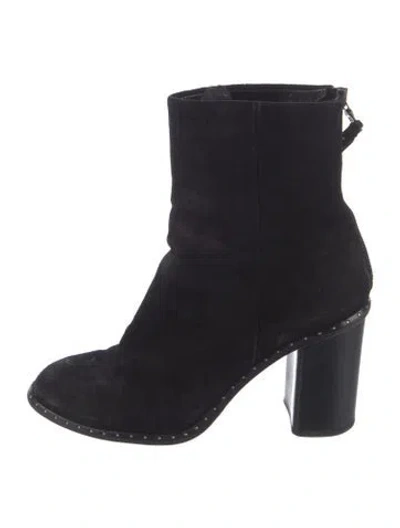 Pre-owned Rag & Bone Suede Boots In Black