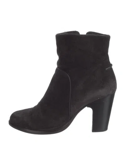 Pre-owned Rag & Bone Suede Boots In Black