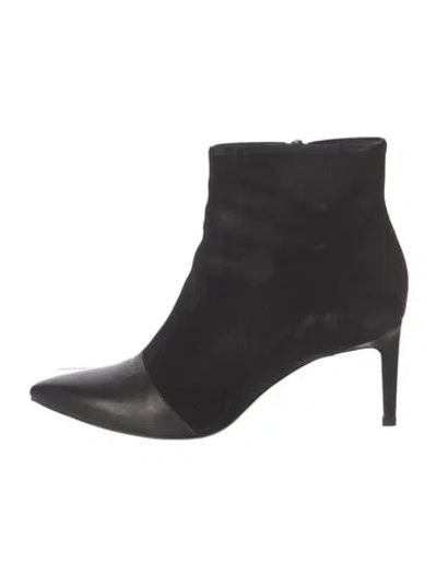 Pre-owned Rag & Bone Suede Boots In Black