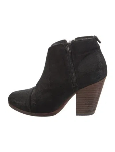 Pre-owned Rag & Bone Suede Boots In Black