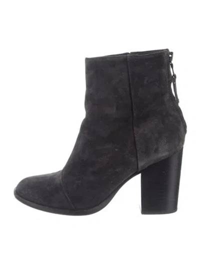 Pre-owned Rag & Bone Suede Boots In Black