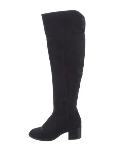 Pre-owned Rag & Bone Suede Boots In Black