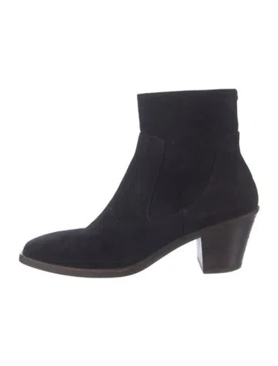 Pre-owned Rag & Bone Suede Boots In Black
