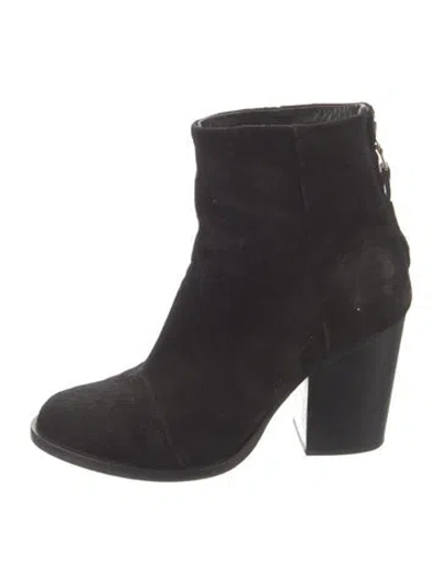 Pre-owned Rag & Bone Suede Boots In Black