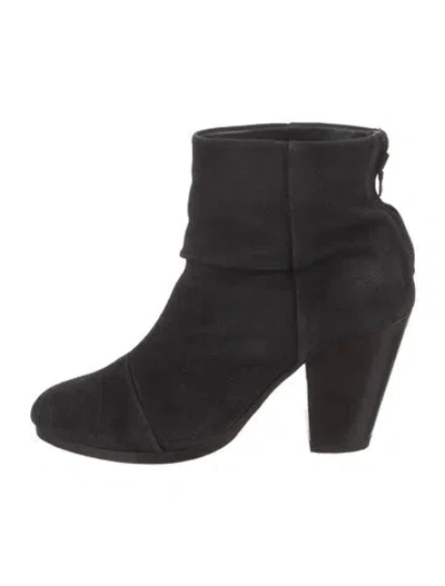 Pre-owned Rag & Bone Suede Boots In Black