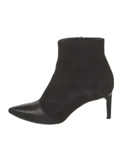 Pre-owned Rag & Bone Suede Boots In Black