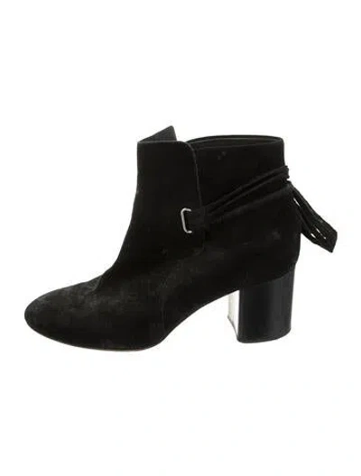 Pre-owned Rag & Bone Suede Boots In Black