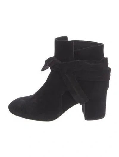 Pre-owned Rag & Bone Suede Boots In Black