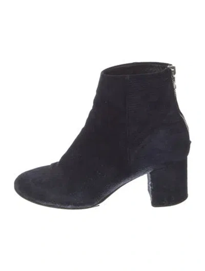 Pre-owned Rag & Bone Suede Boots In Blue