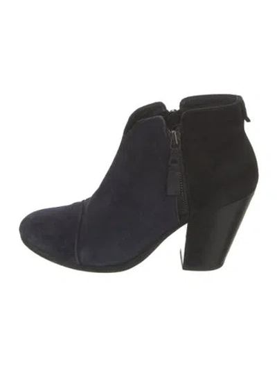 Pre-owned Rag & Bone Suede Boots In Blue