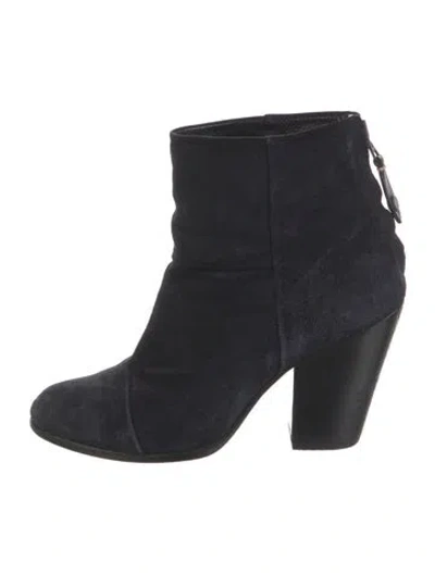 Pre-owned Rag & Bone Suede Boots In Blue