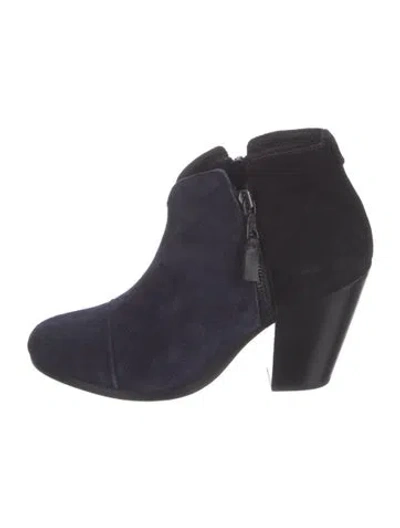 Pre-owned Rag & Bone Suede Boots In Blue