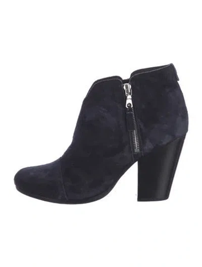 Pre-owned Rag & Bone Suede Boots In Blue