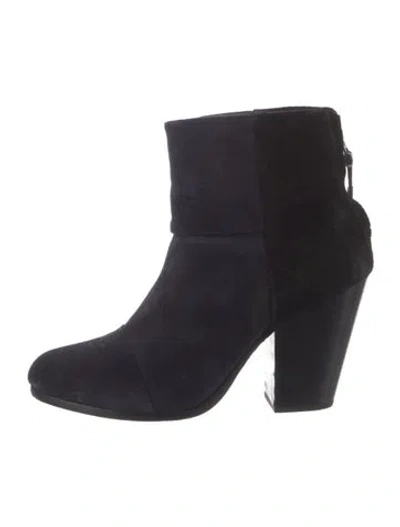 Pre-owned Rag & Bone Suede Boots In Blue