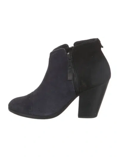 Pre-owned Rag & Bone Suede Boots In Blue