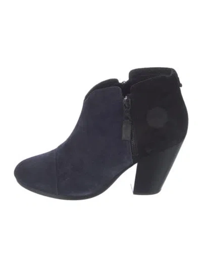Pre-owned Rag & Bone Suede Boots In Blue
