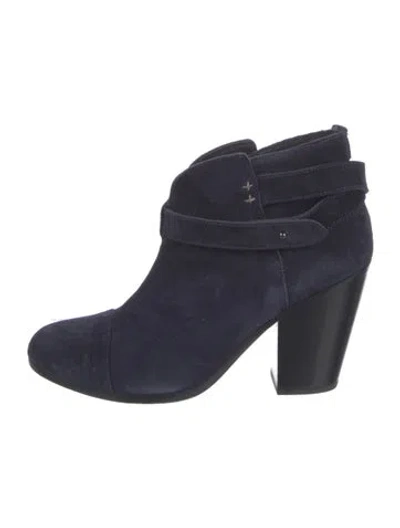 Pre-owned Rag & Bone Suede Boots In Blue