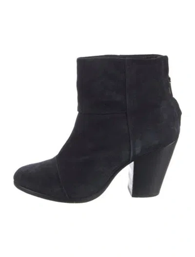 Pre-owned Rag & Bone Suede Boots In Blue
