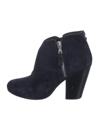 Pre-owned Rag & Bone Suede Boots In Blue