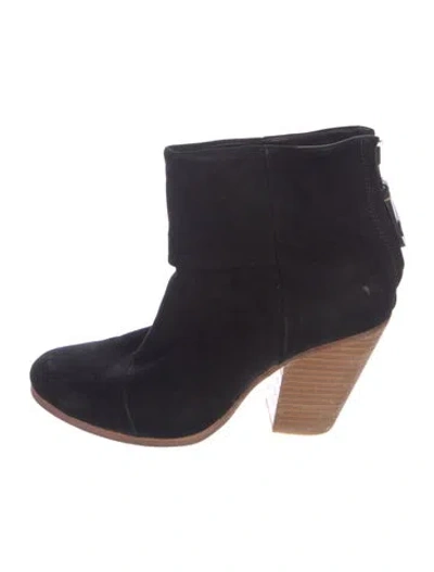Pre-owned Rag & Bone Suede Boots In Blue
