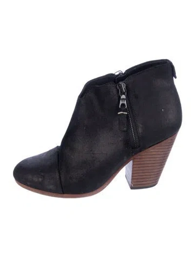 Pre-owned Rag & Bone Suede Boots In Blue