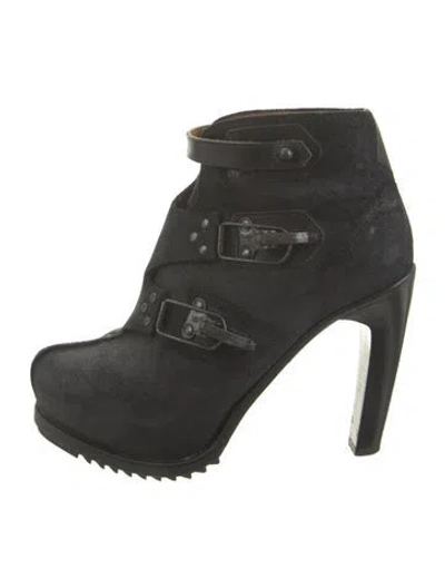 Pre-owned Rag & Bone Suede Boots In Blue