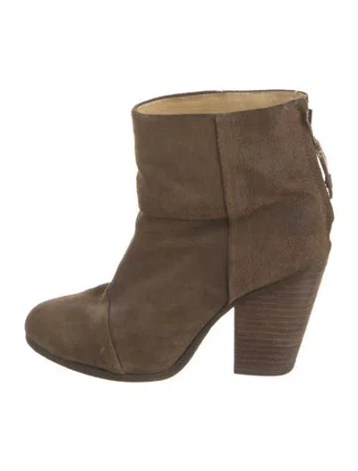 Pre-owned Rag & Bone Suede Boots In Brown