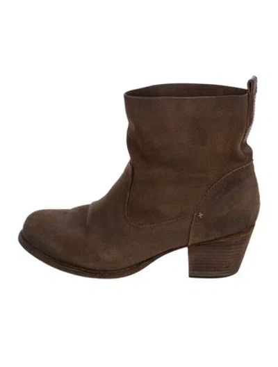 Pre-owned Rag & Bone Suede Boots In Brown