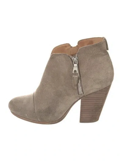 Pre-owned Rag & Bone Suede Boots In Brown