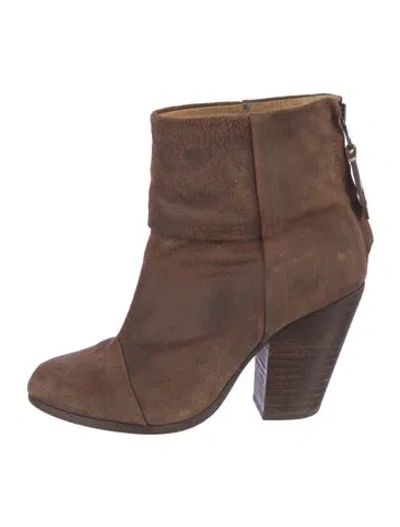Pre-owned Rag & Bone Suede Boots In Brown