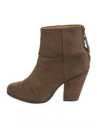 Pre-owned Rag & Bone Suede Boots In Brown