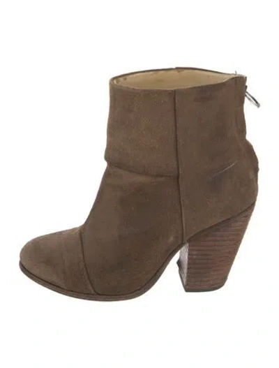 Pre-owned Rag & Bone Suede Boots In Brown