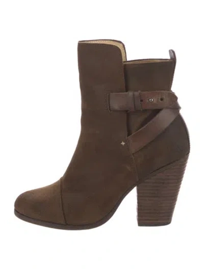 Pre-owned Rag & Bone Suede Boots In Brown