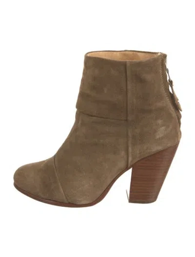 Pre-owned Rag & Bone Suede Boots In Brown