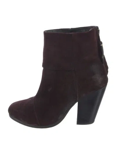 Pre-owned Rag & Bone Suede Boots In Brown